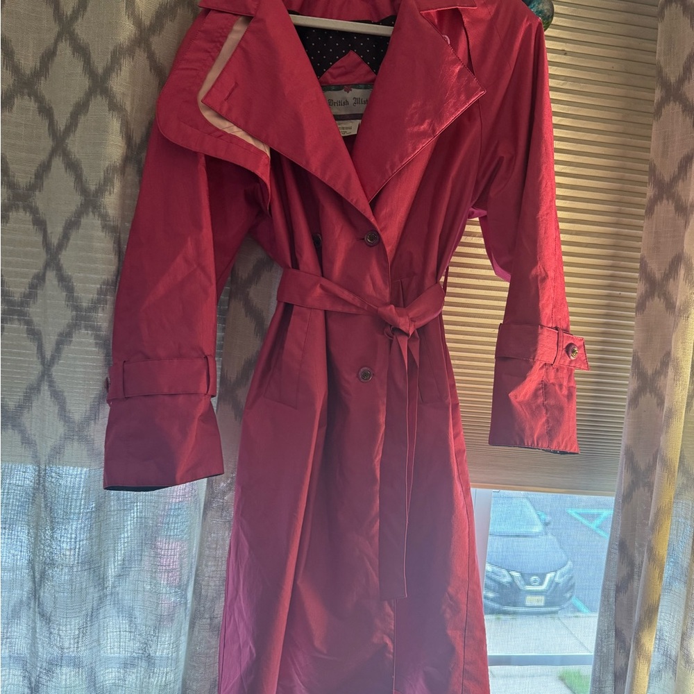Vintage Pink Trench Coat